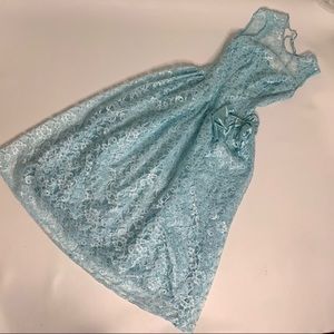Vintage union made satin and lace Cinderella Dress